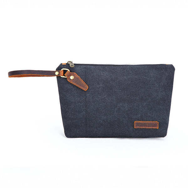 Toiletry Bag Travel Canvas Mens Leather Makeup Bag Organizer Cosmetic Bag Mens Shaving Bag Dopp Kits